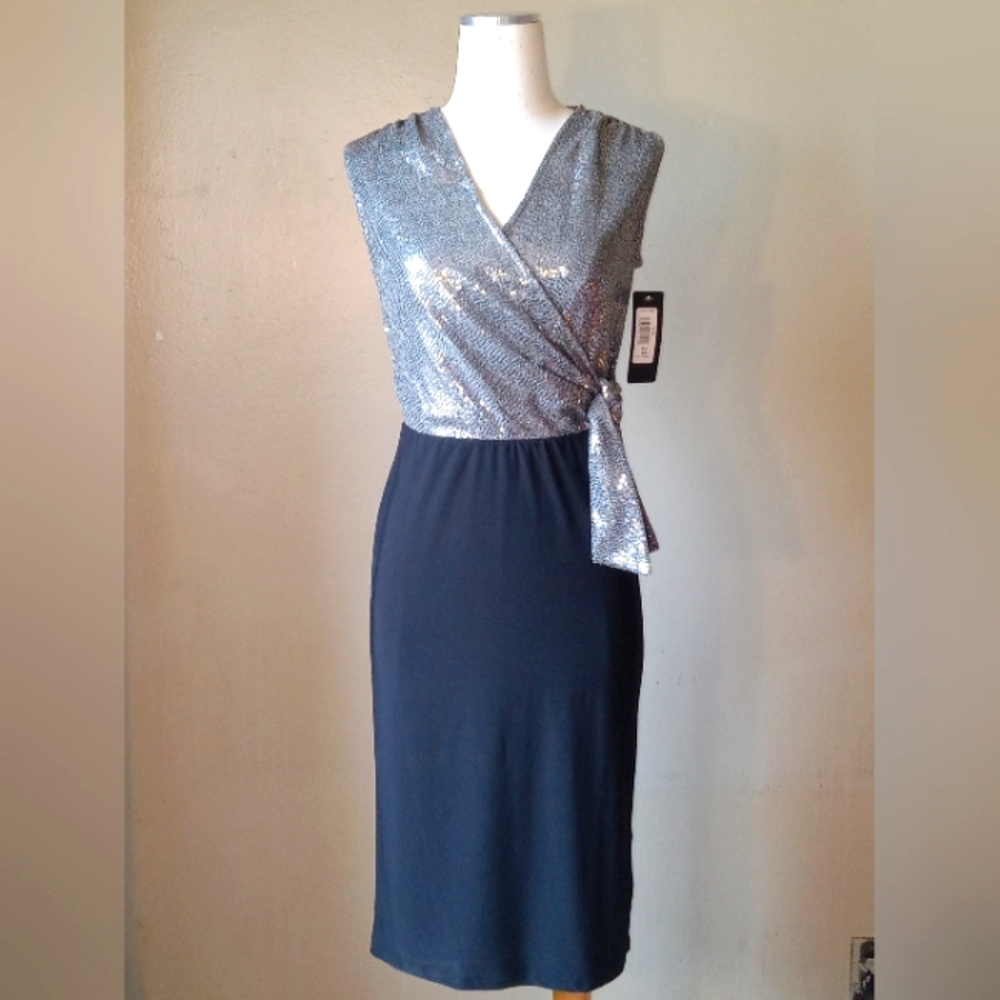 #8 Bebe Silver & Black Dress !